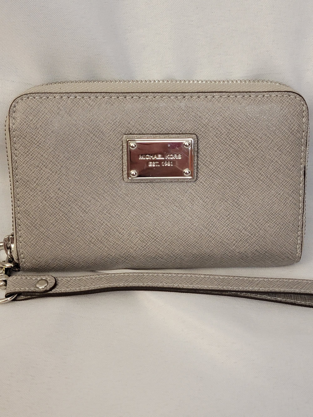 Michael Kors Gray Wristlet